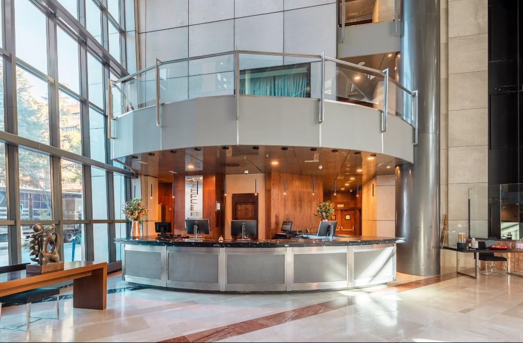 Eurostars Suites Mirasierra Madrid Exterior photo The lobby of the hotel
