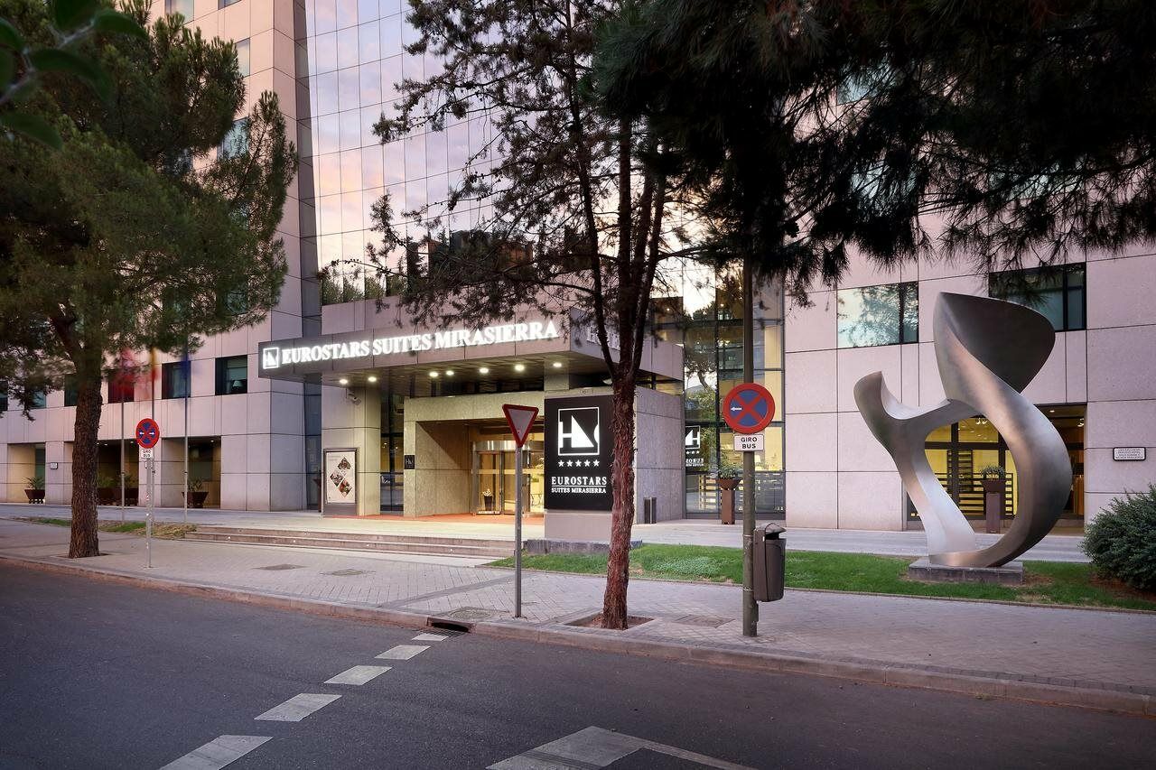 Eurostars Suites Mirasierra Madrid Exterior photo The main entrance of the hospital